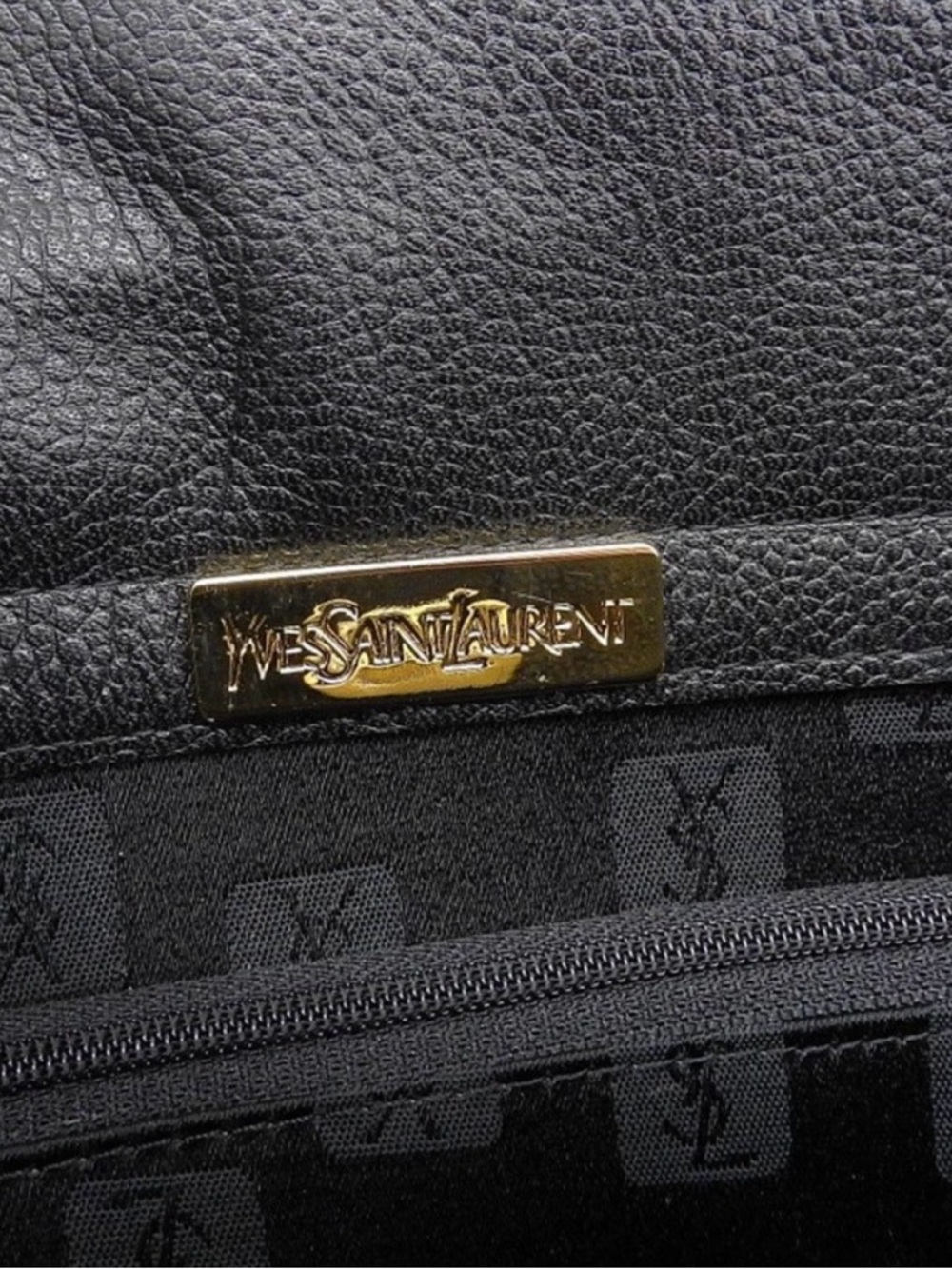 Vintage Yves Saint Laurent Black Leather Tote - Picture 11 of 11
